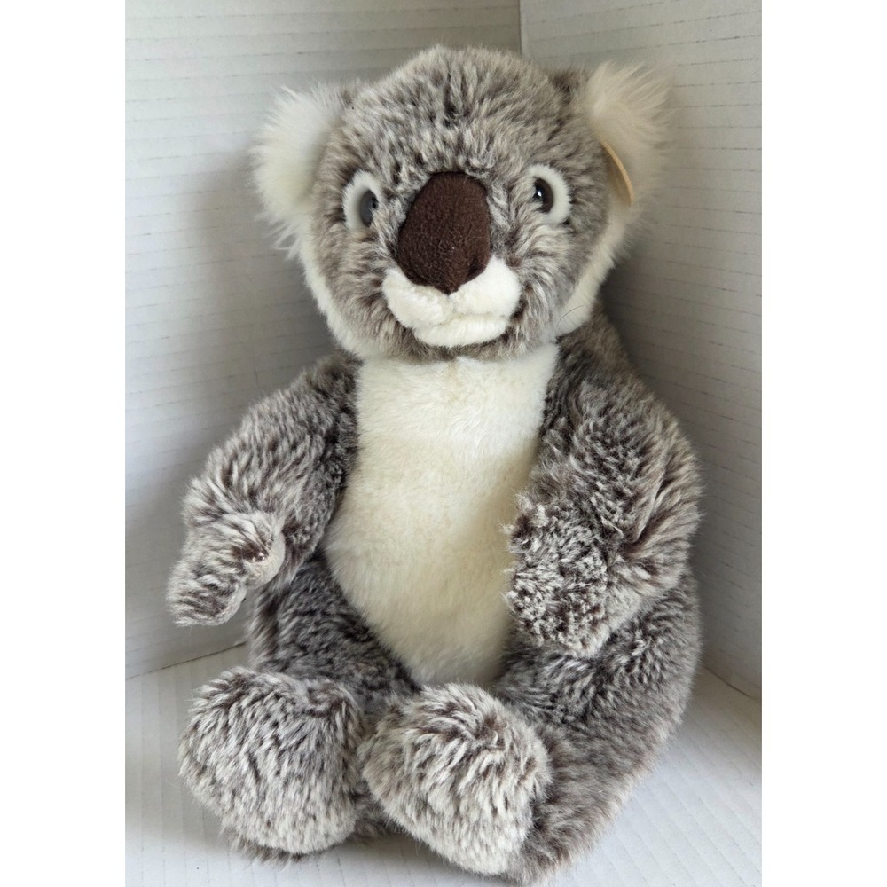 Bon Ton Toys WWF Plush‎ Koala Bear 10200 Gray and White 9" Very Soft Ear Tag